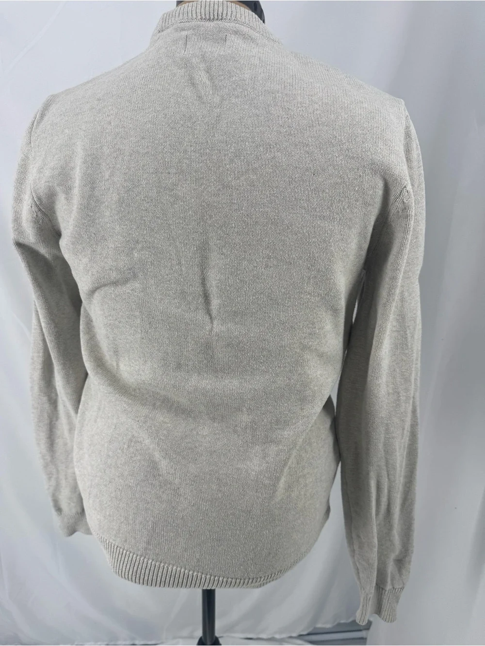 Chaps Men's Crewneck Sweater in Light Beige/Oatmeal EUC 0264